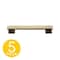 Sapphire Hexa Series 5 in. 128 mm Center-to-Center Modern Bronze Cabinet Hardware Handle/Pull 5-Pack SP-2891-128-MAB-5 - alternate 1
